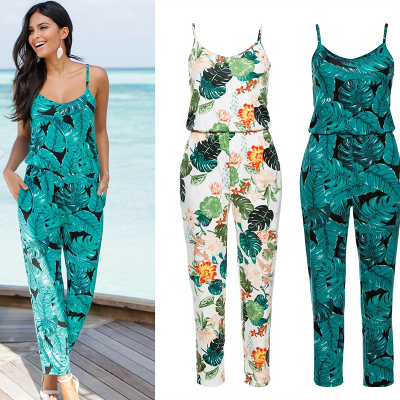 2021 Spaghetti Strap Beach Boho Leaves Floral Print Romper Women Summer Beach Jumpsuit Strappy V Neck Pocket Tunic Plauysuit New, Green
2021 Spaghetti Strap Beach Boho Leaves Floral Print Romper Women Summer Beach Jumpsuit Strappy V Neck Pocket Tunic Plauysuit New, Green