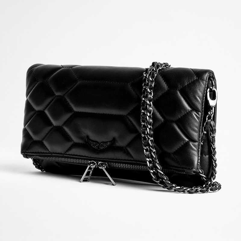 Brand Design Womens Bag Leather Fashion Bag Wings Decorated Chain Messenger Bag Pochette Femme Sac A Main Matelasses Pour Dames, Black
Brand Design Womens Bag Leather Fashion Bag Wings Decorated Chain Messenger Bag Pochette Femme Sac A Main Matelasses Pour Dames, Black