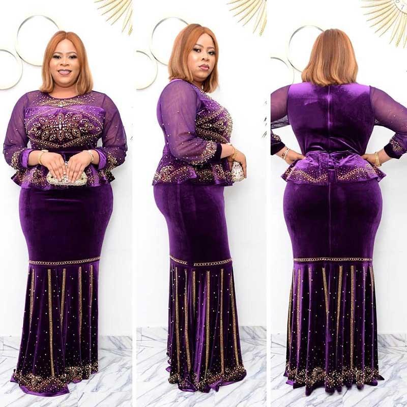 Ethnic Clothing Velvet African Maxi Dress Women 2021 Clothes Islamic Robe Dashiki Fashion Party Drilling Africaine Femme
Ethnic Clothing Velvet African Maxi Dress Women 2021 Clothes Islamic Robe Dashiki Fashion Party Drilling Africaine Femme