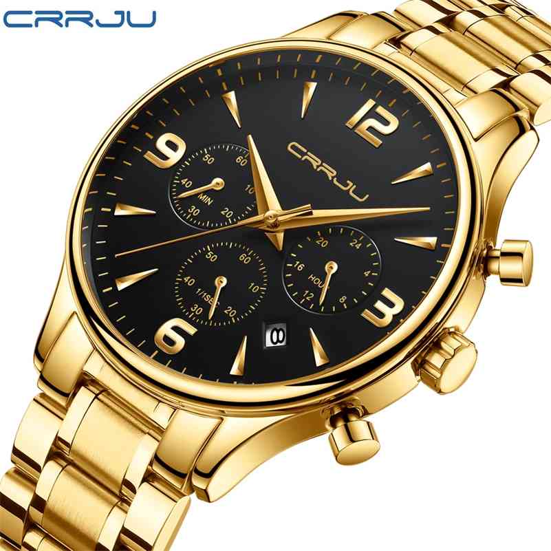 CRRJU Fashion men's wristwatches Chronograph Watch For Man Army Soldiers Stainless Steel Band Wrist Watch Male Quartz Clock 210517, Silver white
CRRJU Fashion men's wristwatches Chronograph Watch For Man Army Soldiers Stainless Steel Band Wrist Watch Male Quartz Clock 210517, Silver white