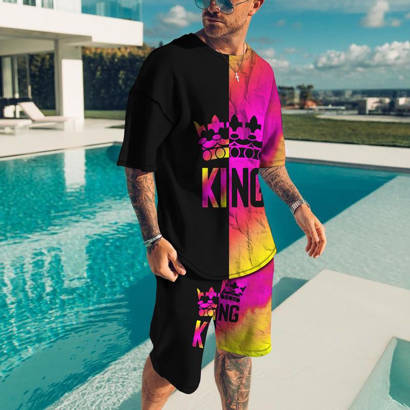 Men's Tracksuits Short Sleeved T-shirt Suit Sportswear Sports Set 2021 Summer 3D Man Tracksuit Slim Fit Hoodies Shorts Shirts, Dq121
Men's Tracksuits Short Sleeved T-shirt Suit Sportswear Sports Set 2021 Summer 3D Man Tracksuit Slim Fit Hoodies Shorts Shirts, Dq121