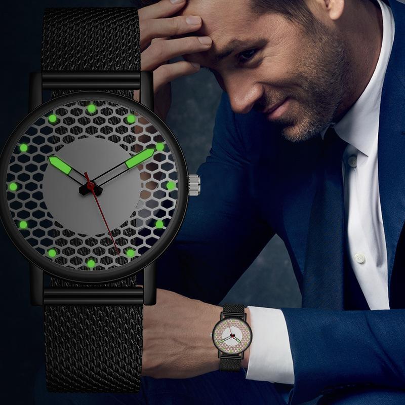 Wristwatches Fashion Men Watch Hollow Perspective Luminous Watches Non-Mechanical Silicone Mesh Belt Casual Wristwatch, Gold
Wristwatches Fashion Men Watch Hollow Perspective Luminous Watches Non-Mechanical Silicone Mesh Belt Casual Wristwatch, Gold