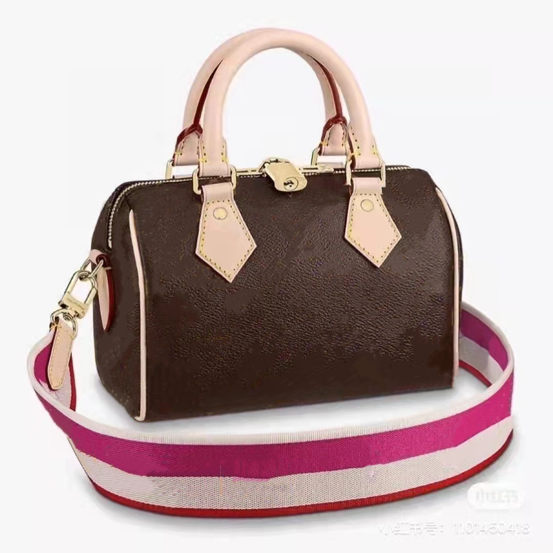 2021 Hot Original high quality designer bag NANO SPEEDY handbags Genuine Leather Black and White tint color shoulder bags cross body mini valise 1429, Beige
2021 Hot Original high quality designer bag NANO SPEEDY handbags Genuine Leather Black and White tint color shoulder bags cross body mini valise 1429, Beige