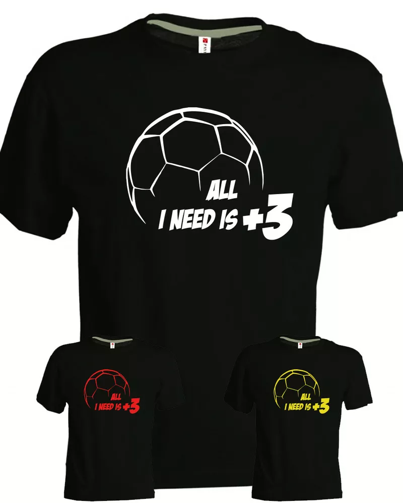 Tshirt fantasy football all i need is +3 A.C. MILAN JUVENTUS INTER Napoli football