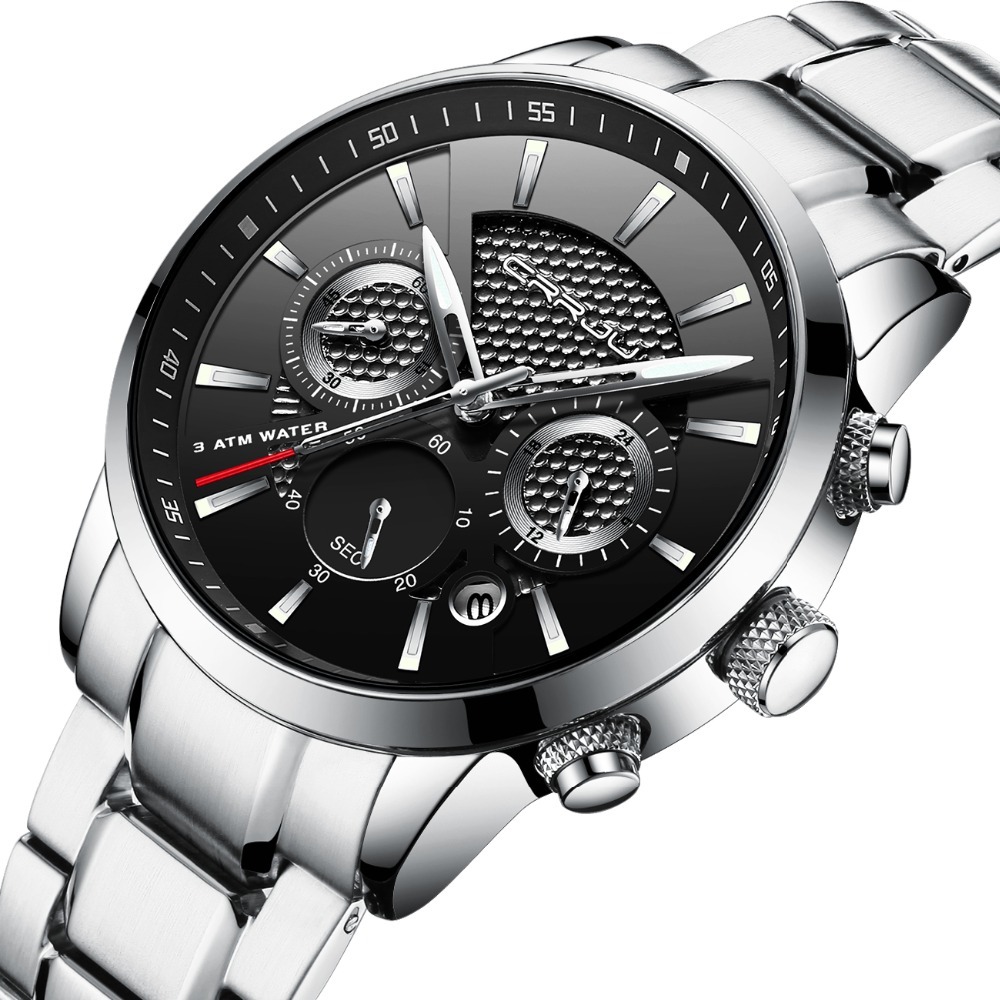 Mens Watches Crrju Top Brand Luxury Chronograph Quartz Watch Men Analog Date Casual Military Sport Wrist Watch Relogio Masculino 210517, Blue blue
Mens Watches Crrju Top Brand Luxury Chronograph Quartz Watch Men Analog Date Casual Military Sport Wrist Watch Relogio Masculino 210517, Blue blue