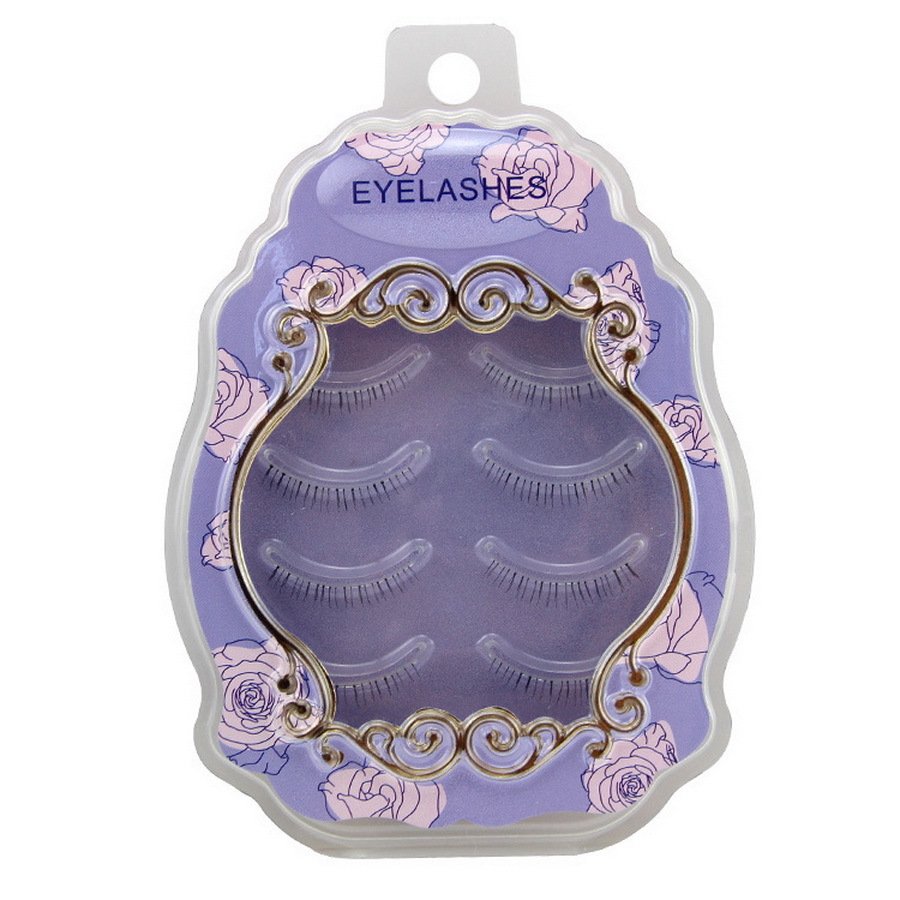 50set 4Pair/set Makeup Handmade Natural Under Lashes False Eyelashes Lower Bottom Eye Lashes Fashion