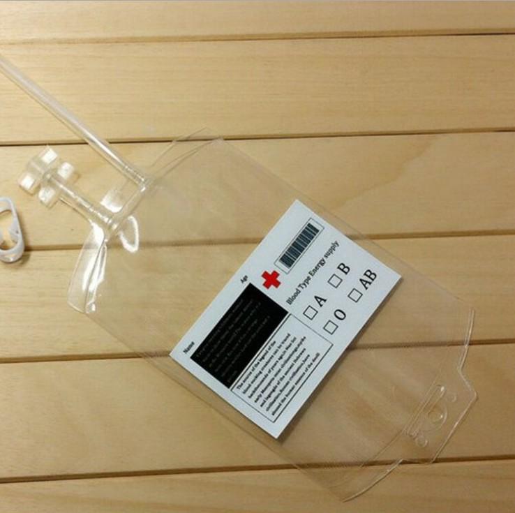 350ml Blood Juice Energy Drink Bag Halloween event Party supplies Pouch Props Vampires Reusable Package Bags