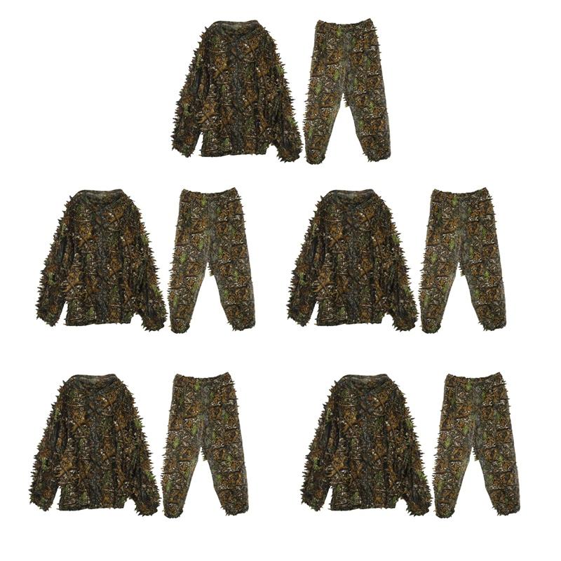 Hunting Sets 5X 3D Leaf Adults Ghillie Suit Woodland Camo/Camouflage Deer Stalking In, Champagne
Hunting Sets 5X 3D Leaf Adults Ghillie Suit Woodland Camo/Camouflage Deer Stalking In, Champagne