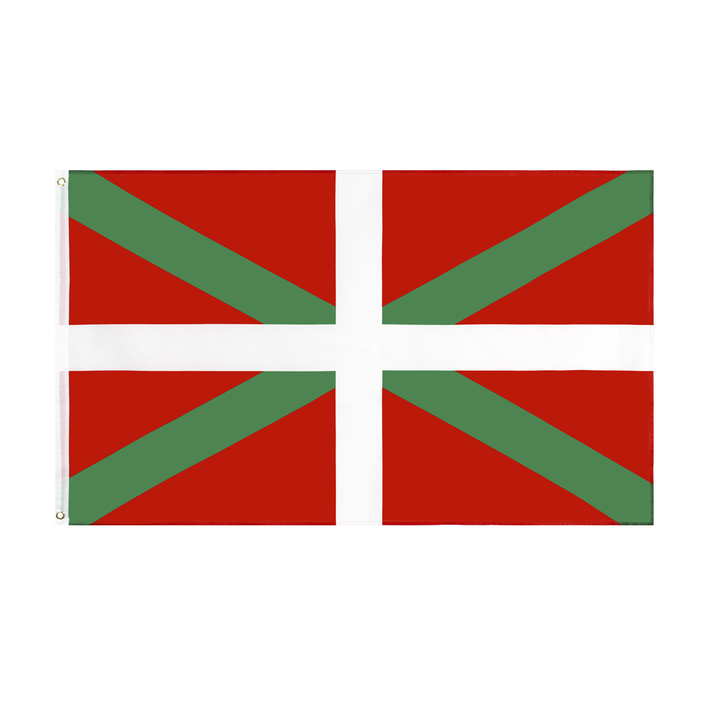 Basque Natinal Flag Retail Direct Factory Wholesale 3x5Fts 90x150cm Polyester Banner Indoor Outdoor Usage Canvas Head with Metal Grommet
Basque Natinal Flag Retail Direct Factory Wholesale 3x5Fts 90x150cm Polyester Banner Indoor Outdoor Usage Canvas Head with Metal Grommet