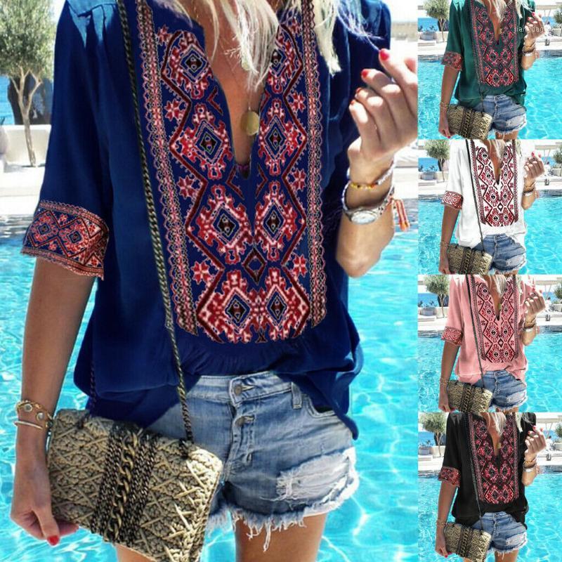 Est Women Summer Short Sleeve Boho Style V Neck Floral Shirt Blouse Tops Loose Casual Women' Blouses & Shirts, Black
Est Women Summer Short Sleeve Boho Style V Neck Floral Shirt Blouse Tops Loose Casual Women' Blouses & Shirts, Black