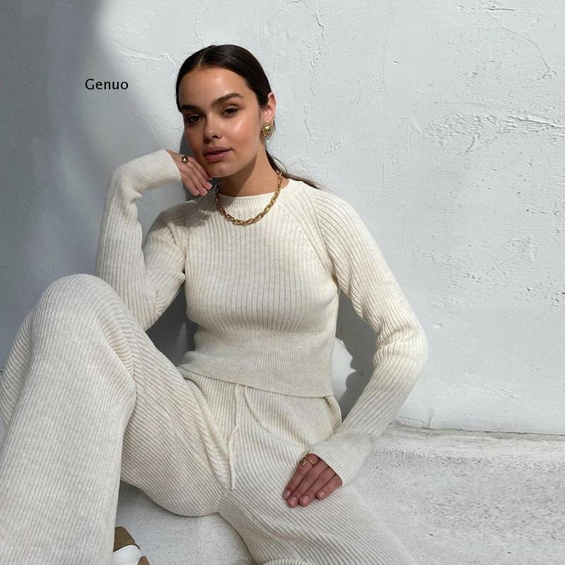 women's tracksuits women set sweater long sleeve and biker pants autumn winter white casual two piece warm outfits knitted, Gray
women's tracksuits women set sweater long sleeve and biker pants autumn winter white casual two piece warm outfits knitted, Gray