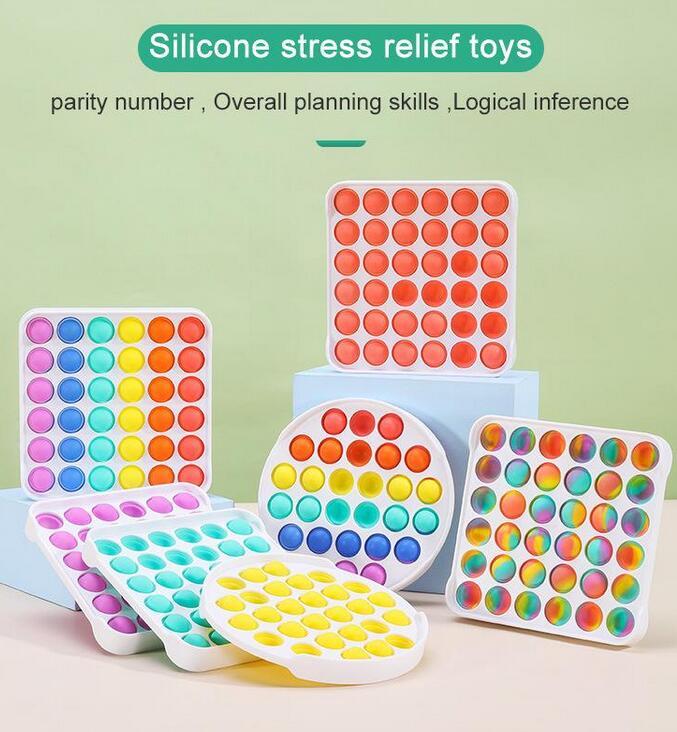 Decompression Push PoP It Fidget Party Favor Rodent Pioneer Toy Colorful ABS Sensory Toys Rainbow Bubble Anxiety Stress For Kids Children
Decompression Push PoP It Fidget Party Favor Rodent Pioneer Toy Colorful ABS Sensory Toys Rainbow Bubble Anxiety Stress For Kids Children