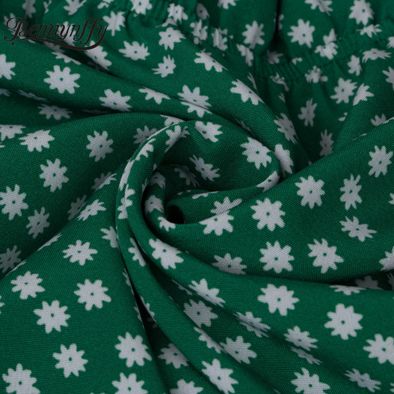 Deep V Neck Bow Layered Ruffle Dresses Women Spring Summer Print Long Sleeve Holiday Casual High Waist Mini Dress 210510