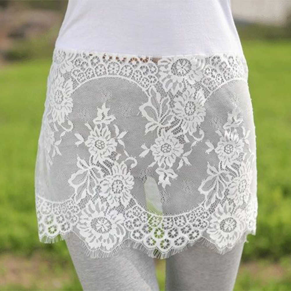 Women Ladies Sexy Camisole Lace Top Casual Undershirt Extender Long Tank Vest Cotton Black White M-4XL Vintage 904-730 210625