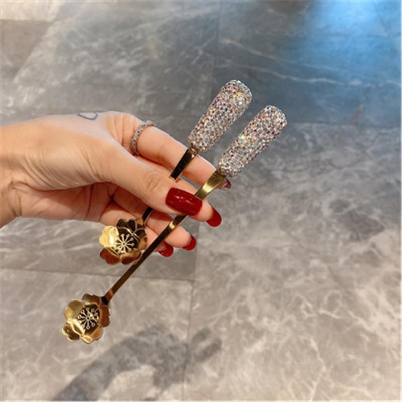 Spoons Sparkling Sakura Spoon Cherry Blossoms Diamond Set Milk Coffee Stirring Stainless Steel Tableware Travel Cutlery
Spoons Sparkling Sakura Spoon Cherry Blossoms Diamond Set Milk Coffee Stirring Stainless Steel Tableware Travel Cutlery