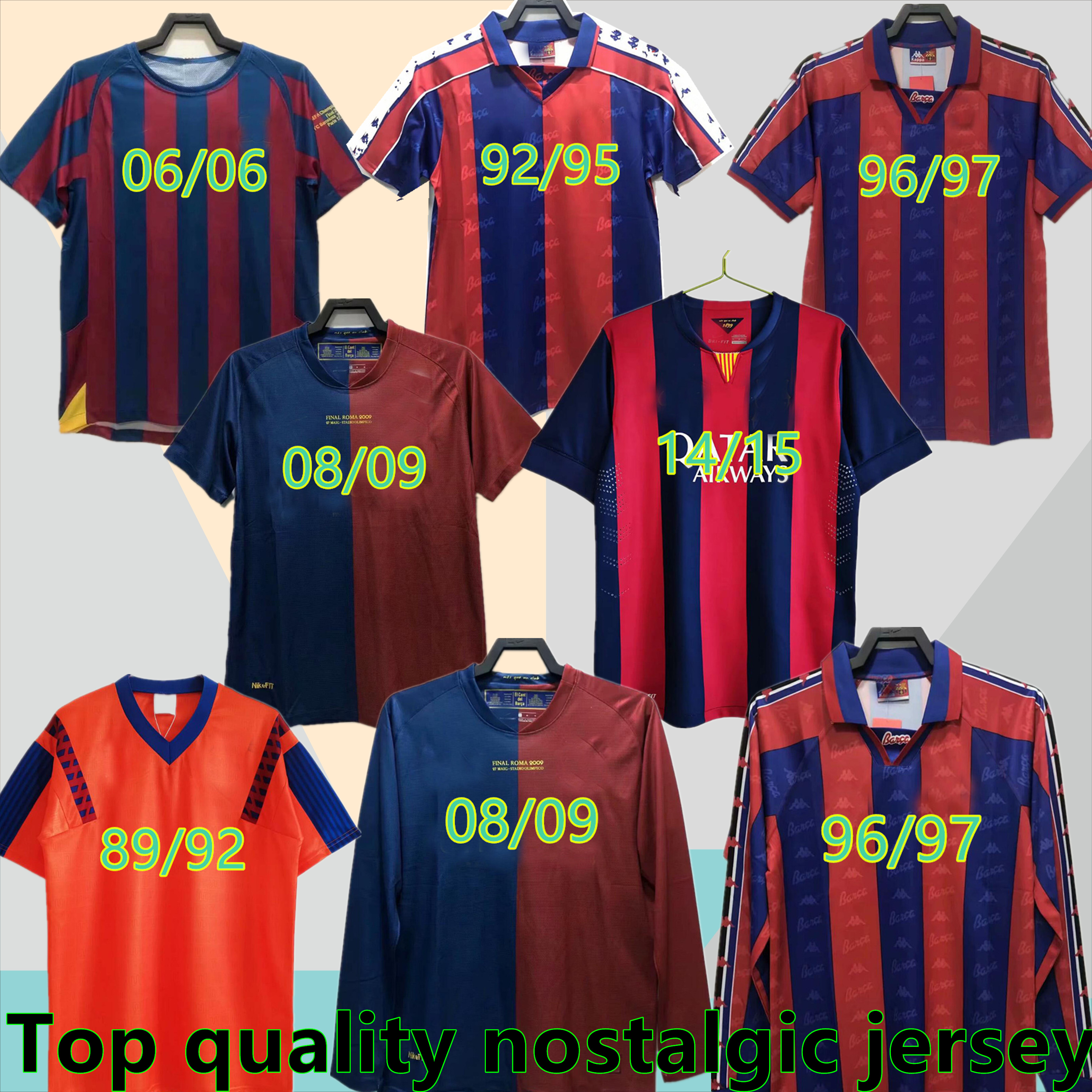 TOP THAI Barcelona Retro soccer Jerseys 05 06 07 08 09 10 11 12 13 15 16 19 20 91 92 96 97 98 99 MESSI RONALDINHO RONALDO 100th jersey football SD, Black;yellow
TOP THAI Barcelona Retro soccer Jerseys 05 06 07 08 09 10 11 12 13 15 16 19 20 91 92 96 97 98 99 MESSI RONALDINHO RONALDO 100th jersey football SD, Black;yellow