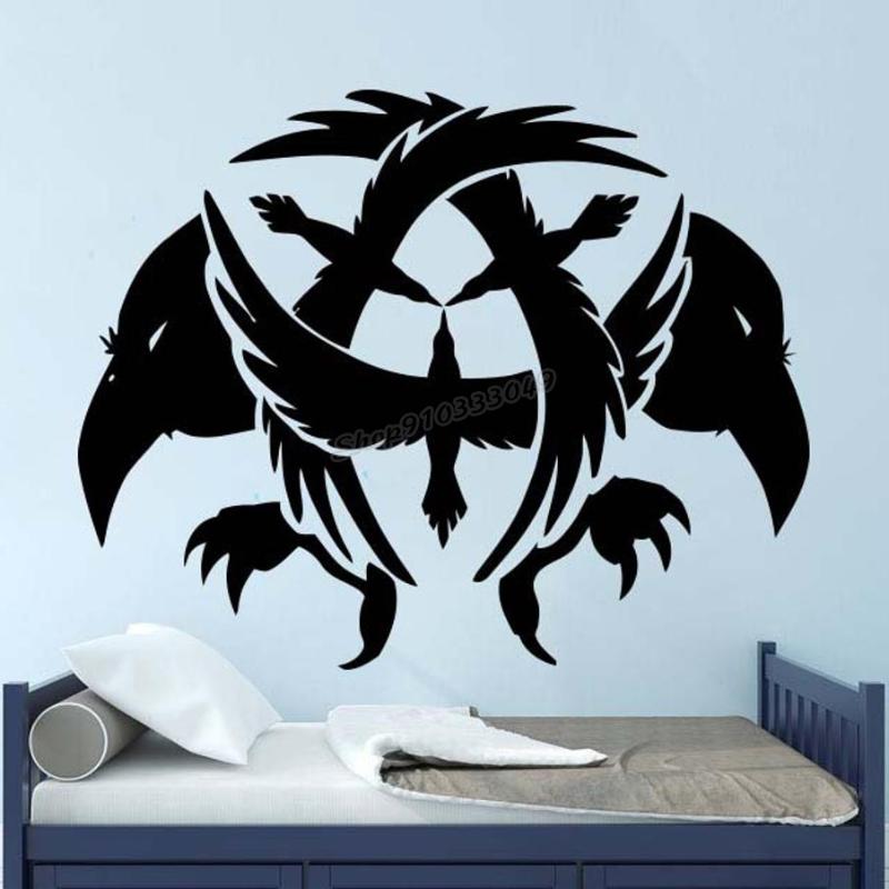Wall Stickers Decal Raven Crow Corbie Wings Birds Sticker For Home Bedroom Living Room Decoration Removable Wallpaper 7523
Wall Stickers Decal Raven Crow Corbie Wings Birds Sticker For Home Bedroom Living Room Decoration Removable Wallpaper 7523