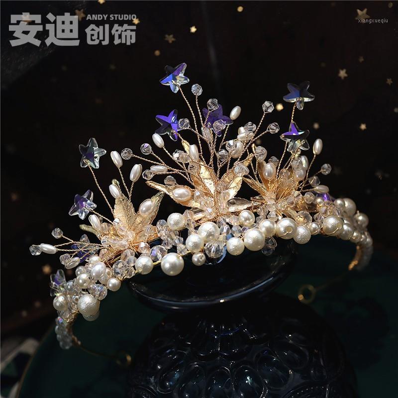 Luxury Shiny Stars Golden Light Retro Big Crown Headdress Queen Princess Bride High-end Wedding Dress Hair Accessories Clips & Barrettes, Golden;silver
Luxury Shiny Stars Golden Light Retro Big Crown Headdress Queen Princess Bride High-end Wedding Dress Hair Accessories Clips & Barrettes, Golden;silver