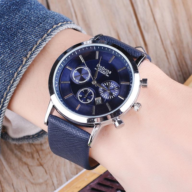 Wristwatches Dobroa Mens Watches Top Business Male Clock Fashion Casual Waterproof Date Quartz Wrist Relogio Masculino, Brown
Wristwatches Dobroa Mens Watches Top Business Male Clock Fashion Casual Waterproof Date Quartz Wrist Relogio Masculino, Brown