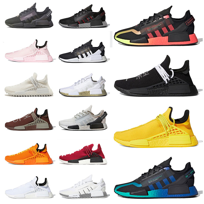 

2021 Nmd R1 V2 Flat Trainers Running Shoes Hu Trail Mens Womens Human Race All Black Nmds Bee Races Aqua Tones Dazzle Camo Japan Pharrell Williams Sports Sneakers, 14 mexico city 36-45