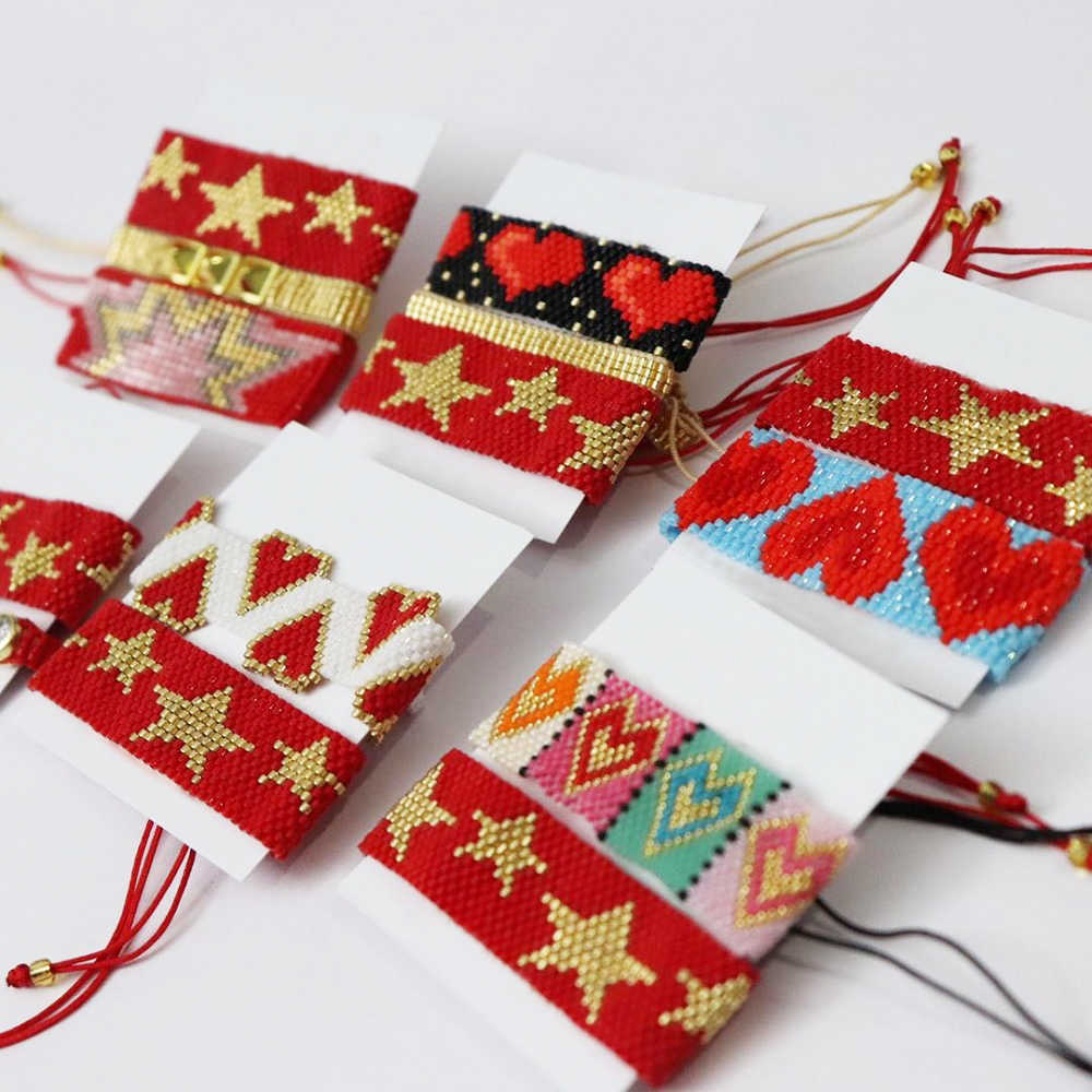 Go2boho Miyuki Bracelet For Women Heart Pattern Bracelets Mexican Style Jewelry Boho Handmade Loom Pulseras Gift Star Jewellery 210609
Go2boho Miyuki Bracelet For Women Heart Pattern Bracelets Mexican Style Jewelry Boho Handmade Loom Pulseras Gift Star Jewellery 210609