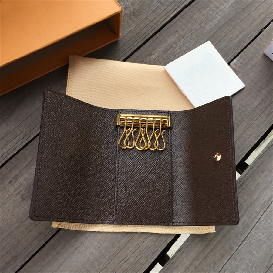 Wholesale designer women classic 6 holder cover Wallet leather High quality Floral keychain mens with box dust bag card ring 7 colors woman Key Wallets, Lb03-1 brown lattice+deep brown
Wholesale designer women classic 6 holder cover Wallet leather High quality Floral keychain mens with box dust bag card ring 7 colors woman Key Wallets, Lb03-1 brown lattice+deep brown
