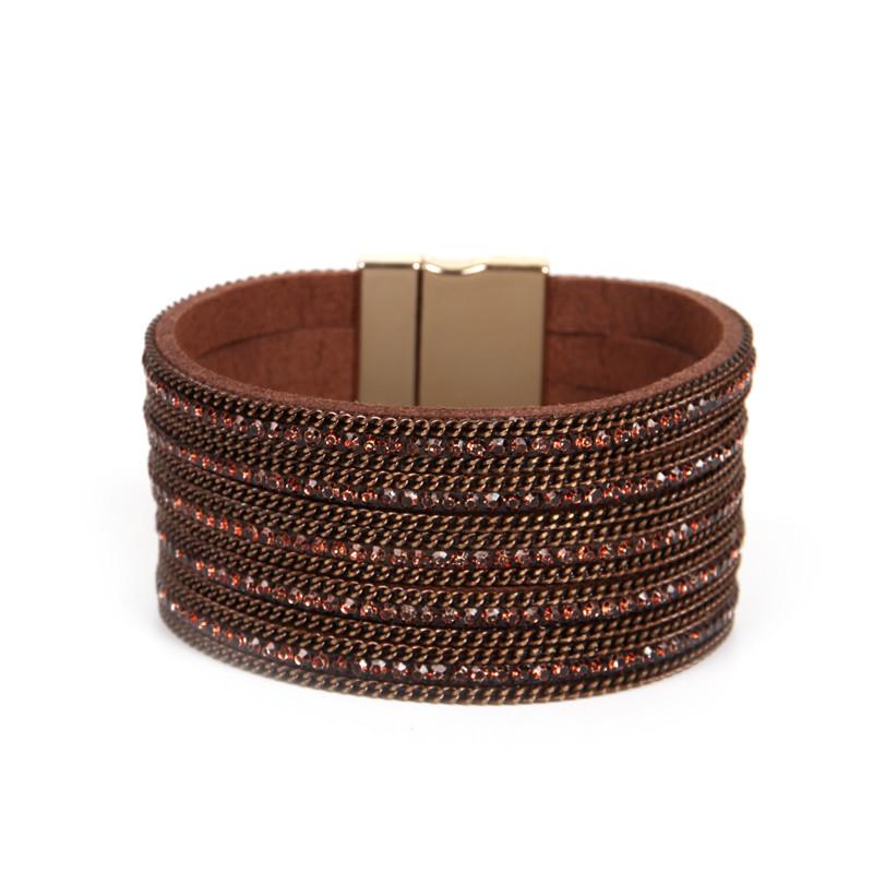 Bangle Bohemian Style Charm Women's Bracelet Exaggerated Retro Multi-layered Rhinestone Magnetic Cuffs Female Jewelry
Bangle Bohemian Style Charm Women's Bracelet Exaggerated Retro Multi-layered Rhinestone Magnetic Cuffs Female Jewelry
