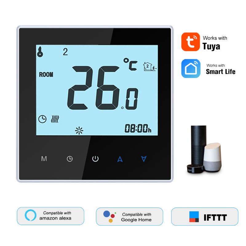 Smart Home Control Electric Heating Thermostat WiFi Digital Temperature Controller Tuya/SmartLife APP Voice LCD
Smart Home Control Electric Heating Thermostat WiFi Digital Temperature Controller Tuya/SmartLife APP Voice LCD