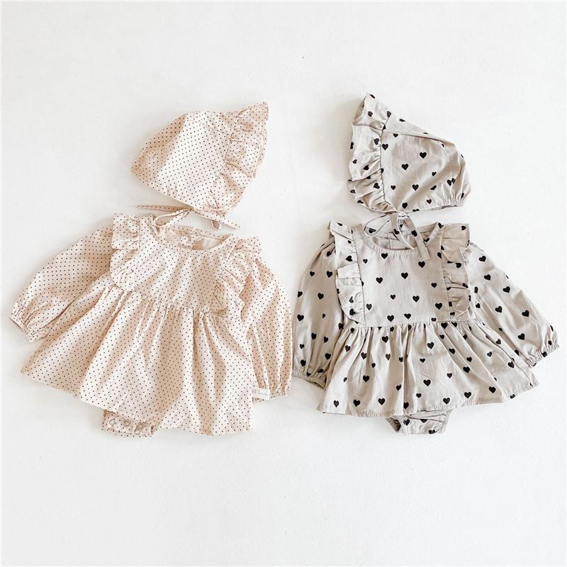 Jumpsuits Born Girl Clothes 2 Pcs Baby Romper + Hat Long Sleeve Cotton Dot Dress For 0-2Y Princess Clothing Spring, Blue
Jumpsuits Born Girl Clothes 2 Pcs Baby Romper + Hat Long Sleeve Cotton Dot Dress For 0-2Y Princess Clothing Spring, Blue