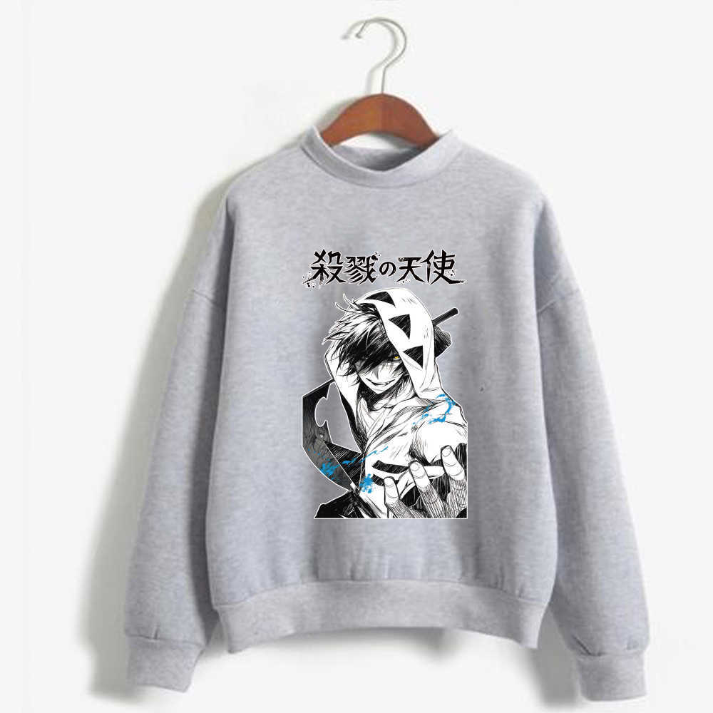 Anime Angels of Death Hoodie O-neck Fashion Long Sleeve Casual Loose Unisex Y0804