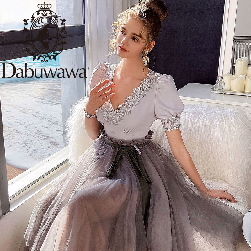 Dabuwawa Sexy V-Neck Lace Chiffon Blouse Women Summer Button Front Puff Sleeve Casual Shirts Tops Ladies Slim Fit DO1BCF003 210520, Gray
Dabuwawa Sexy V-Neck Lace Chiffon Blouse Women Summer Button Front Puff Sleeve Casual Shirts Tops Ladies Slim Fit DO1BCF003 210520, Gray