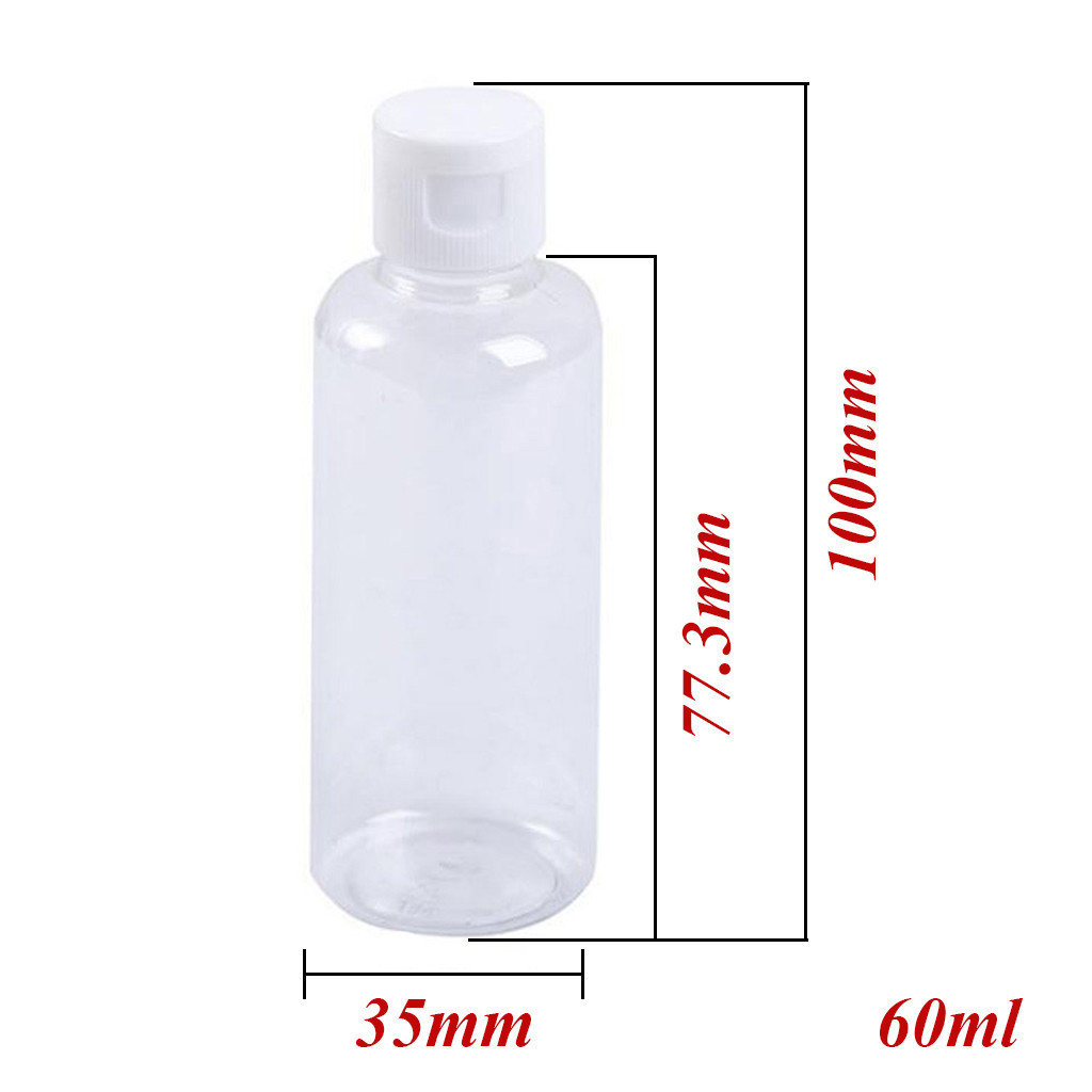 Cosmetic bottle lotion container bottle 1/4/6 pces 30/50/60/100ml