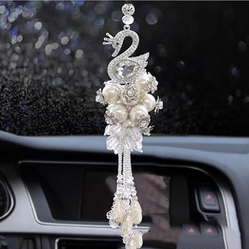 Interior Decorations Diamond-Studded Swan Car Pendant Creative Crystal Rearview Mirror Lady Hanging
Interior Decorations Diamond-Studded Swan Car Pendant Creative Crystal Rearview Mirror Lady Hanging