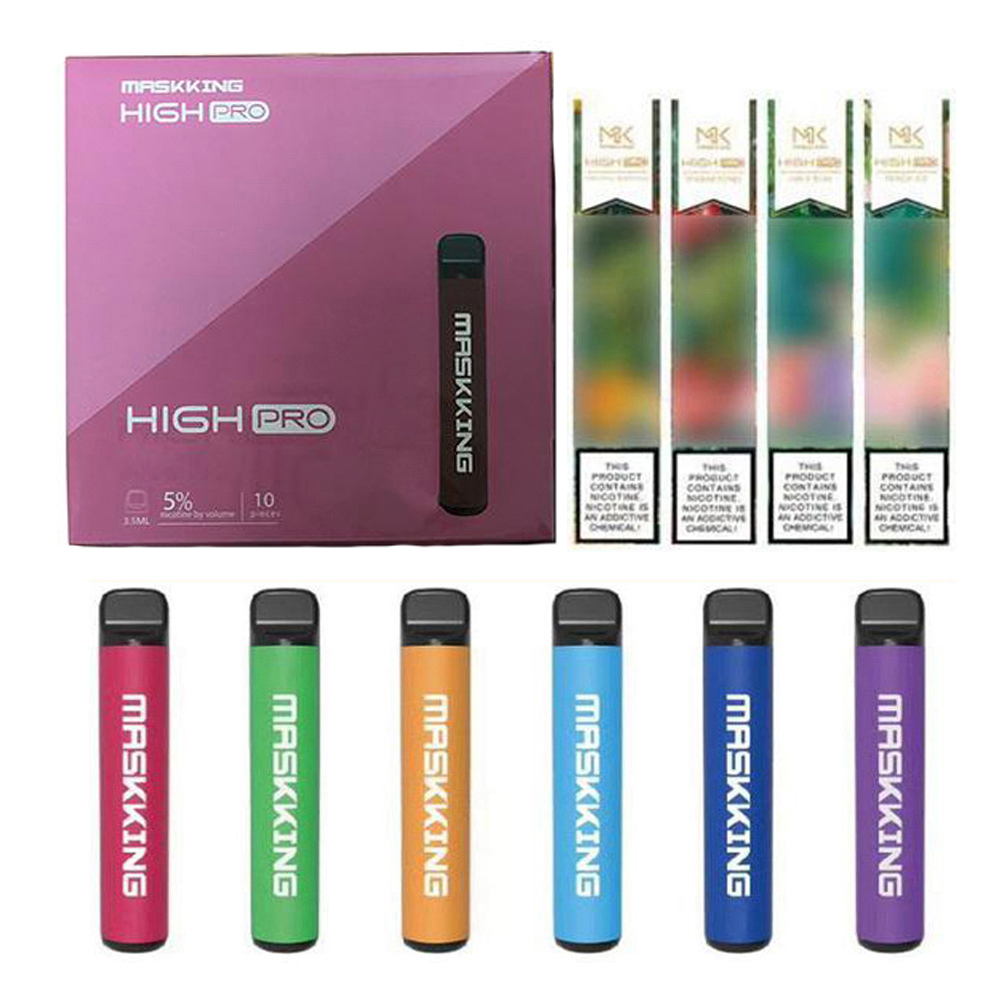 Maskking High Pro Disposable Vape Pen Pod Device Starter Kit MK E cigarette 1000 puffs Russsian/English Verion PK Air Bar BANG XXL PUFF
Maskking High Pro Disposable Vape Pen Pod Device Starter Kit MK E cigarette 1000 puffs Russsian/English Verion PK Air Bar BANG XXL PUFF