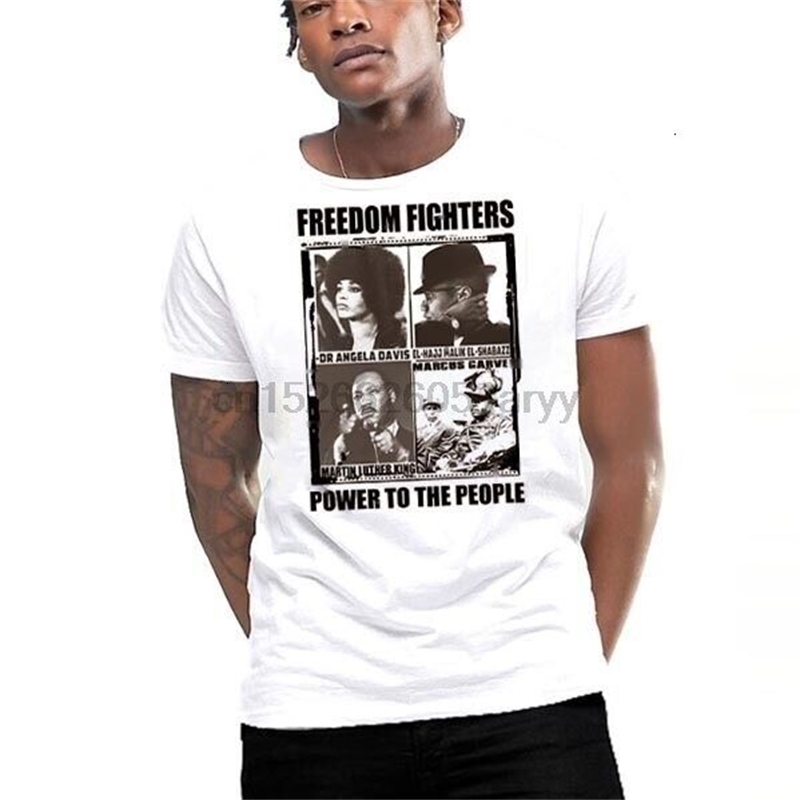 Black History Month T-shirt Angela Davis Malcolm x Huey p Newton Garvey