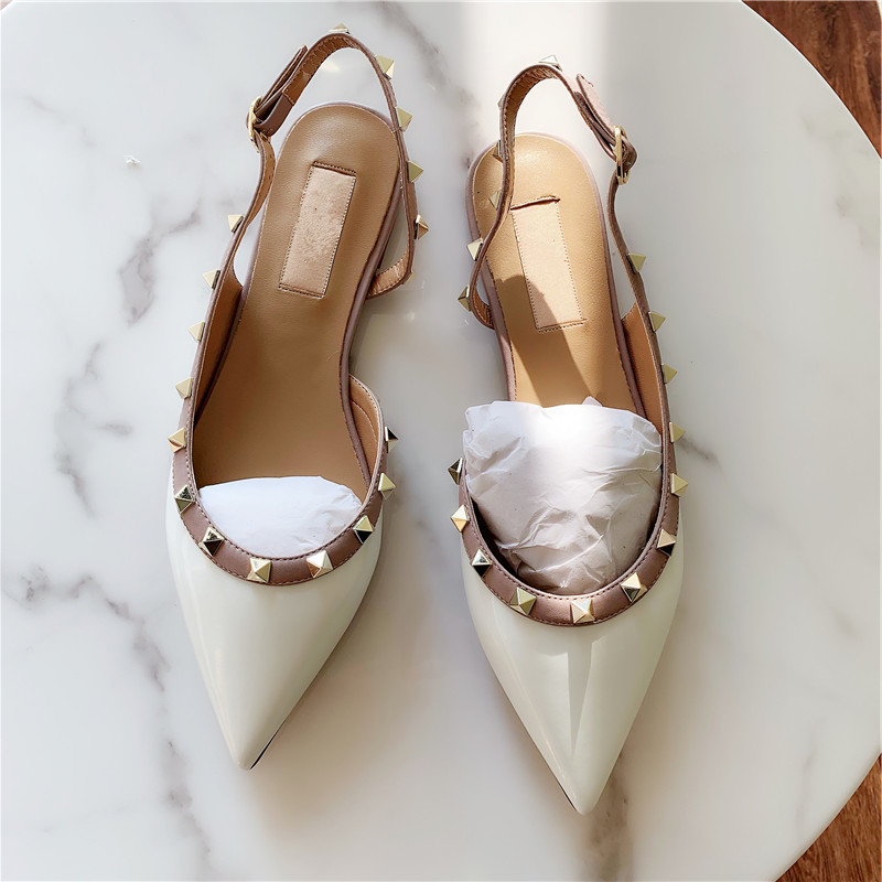 women fashion Casual shoes Designer Gold matt leather studded spikes slingback point toe flats Prom Evening pumps, Black
women fashion Casual shoes Designer Gold matt leather studded spikes slingback point toe flats Prom Evening pumps, Black