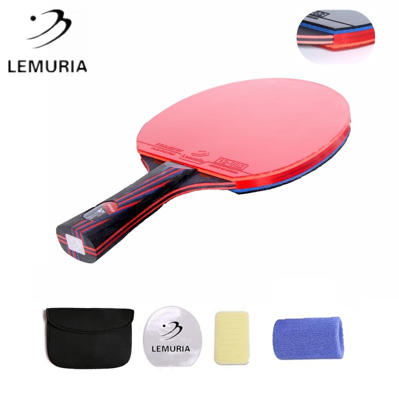 Table Tennis Raquets Lemuria Pro Carbon Racket 4 Free Gifts Long Or Short Handle Pong Bats With Pimples In Rubber Glued Blue Sponge
Table Tennis Raquets Lemuria Pro Carbon Racket 4 Free Gifts Long Or Short Handle Pong Bats With Pimples In Rubber Glued Blue Sponge