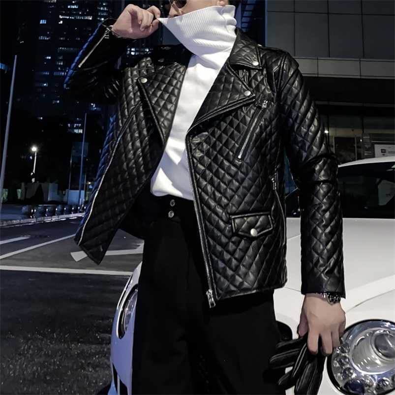 Men Faux Leather Jacket Autumn Winter 's British Thickened High Quality Punk For 211111, Black
Men Faux Leather Jacket Autumn Winter 's British Thickened High Quality Punk For 211111, Black