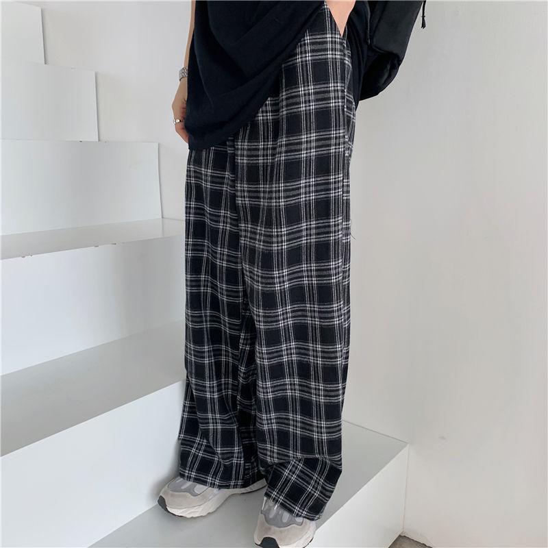 Women's Pants & Capris Plaid Women Casual Chic Oversize 3XL Loose Wide Leg Trousers Ins Retro Teens Harajuku Hip-hop All-match Unisex Street, Black;white
Women's Pants & Capris Plaid Women Casual Chic Oversize 3XL Loose Wide Leg Trousers Ins Retro Teens Harajuku Hip-hop All-match Unisex Street, Black;white