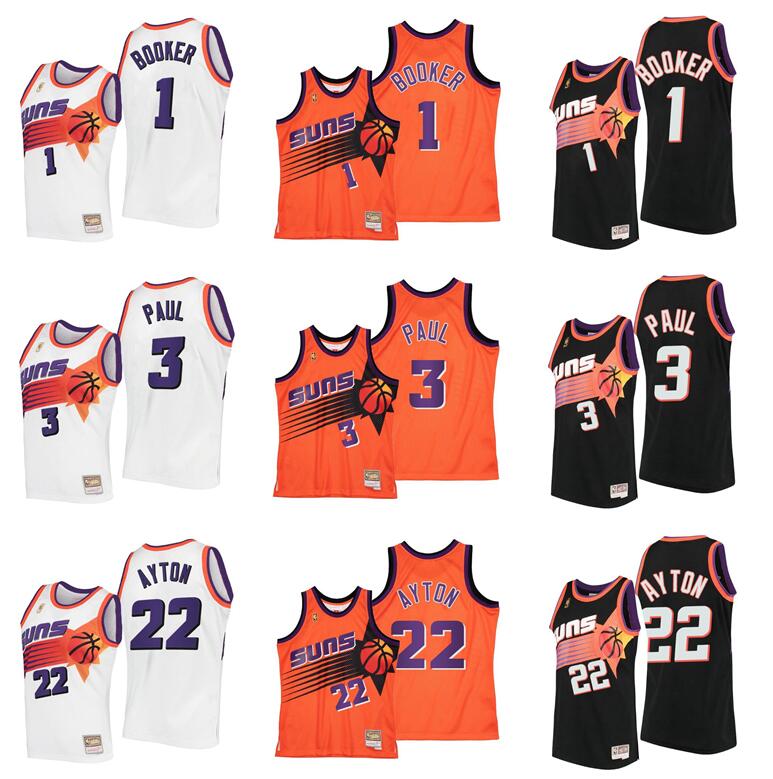 Stitched NBA jersey Phoenix Suns 1 Devin Booker 3 Chris Paul 22 Deandre Ayton Mitchell & Ness Hardwoods Classics retro basketball jerseys men women youth S-6XL
Stitched NBA jersey Phoenix Suns 1 Devin Booker 3 Chris Paul 22 Deandre Ayton Mitchell & Ness Hardwoods Classics retro basketball jerseys men women youth S-6XL