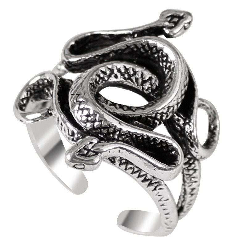Huitan Newly Snake Rings for Women Punk Style Antique Color Vintage Party Accessories Personality Female Ring Animal Jewelry
Huitan Newly Snake Rings for Women Punk Style Antique Color Vintage Party Accessories Personality Female Ring Animal Jewelry