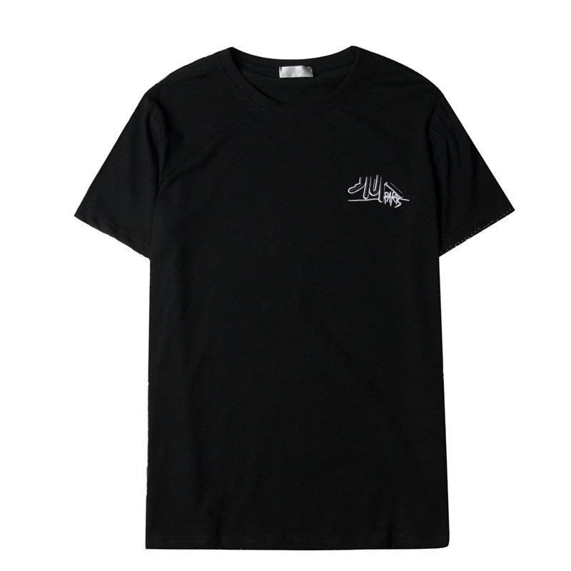 Hot New high quality fashion printed pattern men's and women's short-sleeved T-shirt casual men's and women's embroidere, White;black
Hot New high quality fashion printed pattern men's and women's short-sleeved T-shirt casual men's and women's embroidere, White;black
