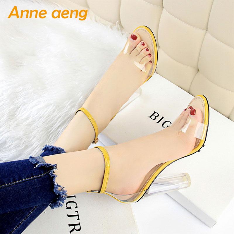 Summer Women Sandals High Square HeelCrystal Buckle Cover Heel Fashion Sexy Ladies Shoes Yellow, Black
Summer Women Sandals High Square HeelCrystal Buckle Cover Heel Fashion Sexy Ladies Shoes Yellow, Black