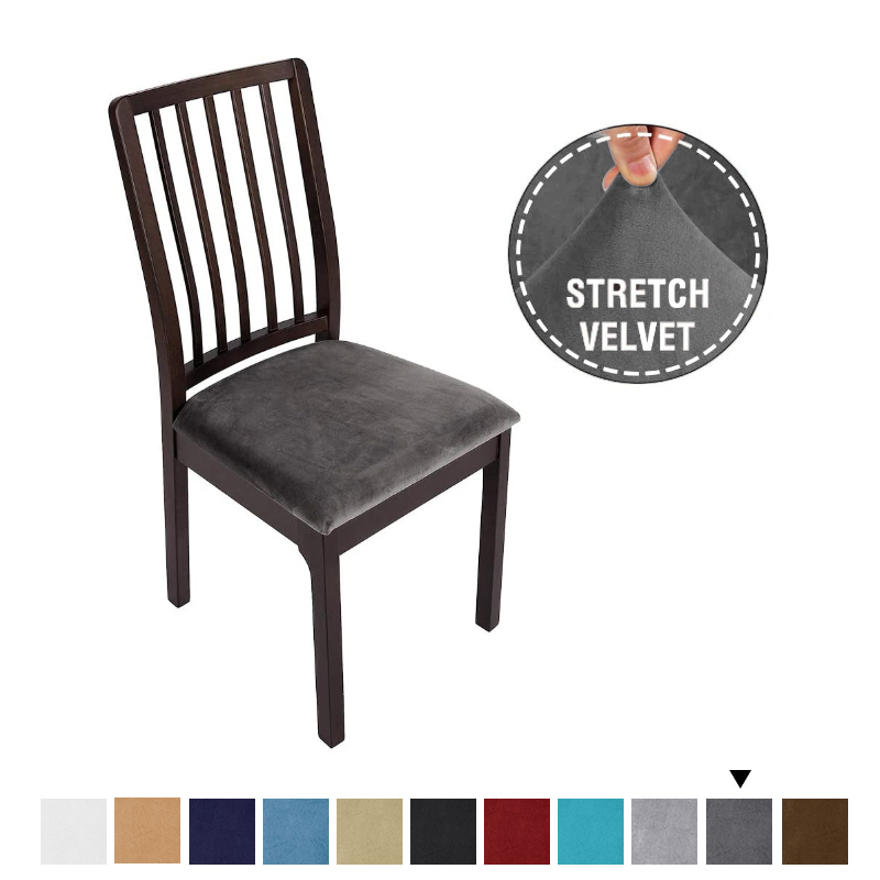 Velvet Elastic Spandex Dining Room Chair Covers with Upholstered Seat Cushion Removable Washable
Velvet Elastic Spandex Dining Room Chair Covers with Upholstered Seat Cushion Removable Washable