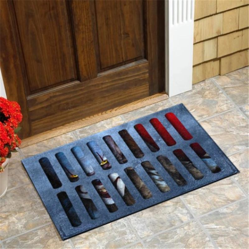 Party Decoration Horror Halloween Doormats Skulls 3D Printing Mat/Rug Kitchen Mat Nordic Flannel Home Decor Large Carpets For Living Room Be Best qual