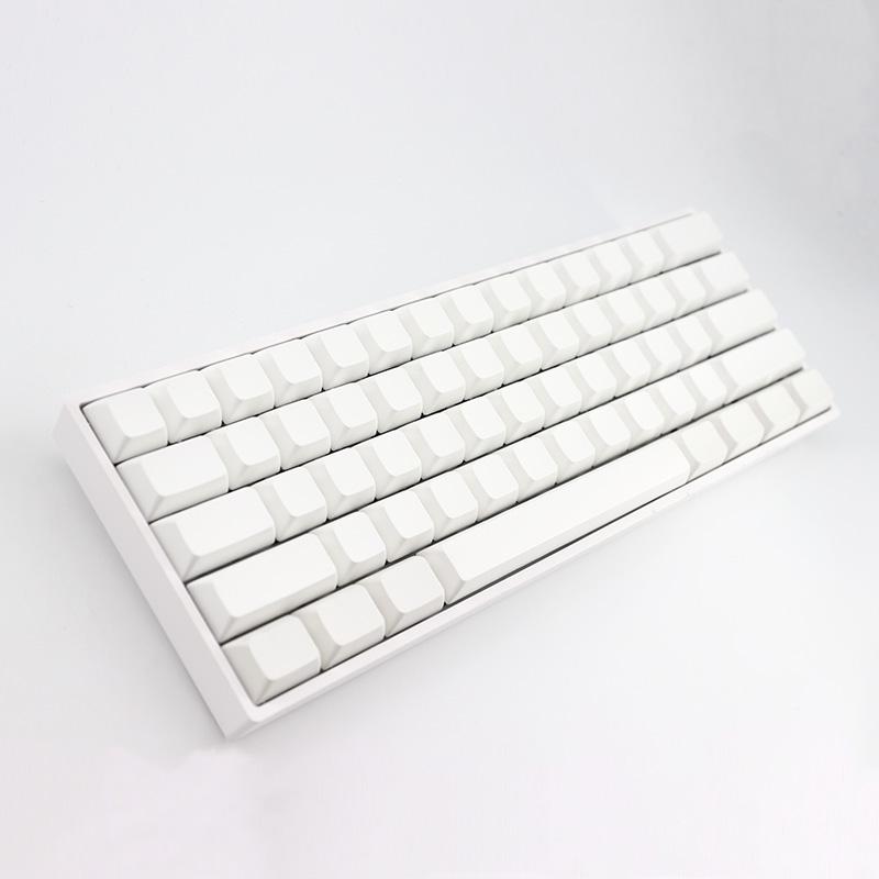 Keyboards PBT Fog White Blank Keycap XDA Mechanical Keyboard Key Cap R1 Profile Personalized Customized 154 Keys