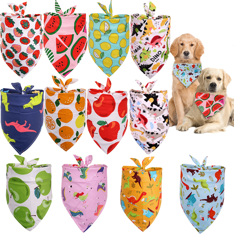 Dog Apparel Cotton Dogs Bandana Puppy Triangle Scarfs Cats Bibs Fruit Dinosaur Pattern Pet Accessories Summer Style XBJK2106, Random shipments
Dog Apparel Cotton Dogs Bandana Puppy Triangle Scarfs Cats Bibs Fruit Dinosaur Pattern Pet Accessories Summer Style XBJK2106, Random shipments