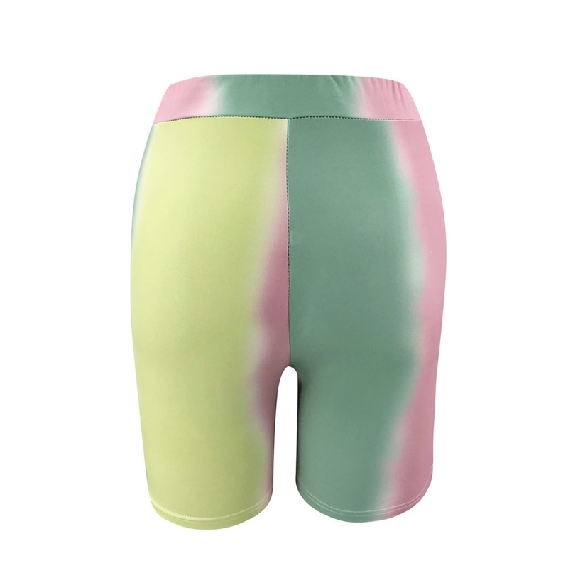 Autumn Winter Tie Dye 2 Piece Sets Women Sports Hoodie Suit Fashion Casual Hooded Sweatshirts High Waist Slim Shorts Female 210522