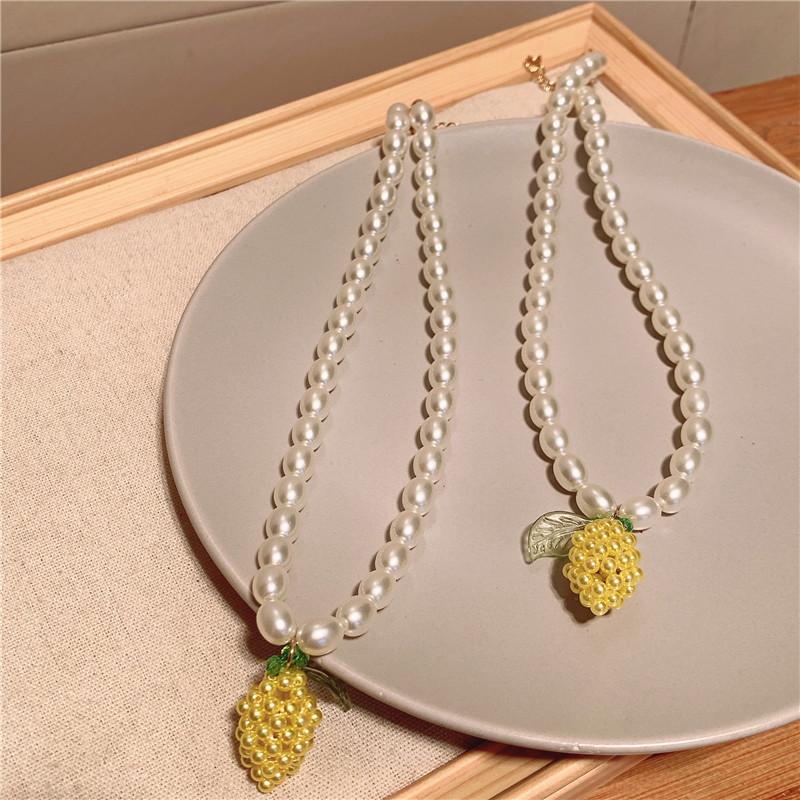 Korean Retro Creative Geometric Beaded Fruit Pendant Pearl Necklace For Women Girls Party Jewelry Accessories Gift Necklaces, Silver
Korean Retro Creative Geometric Beaded Fruit Pendant Pearl Necklace For Women Girls Party Jewelry Accessories Gift Necklaces, Silver