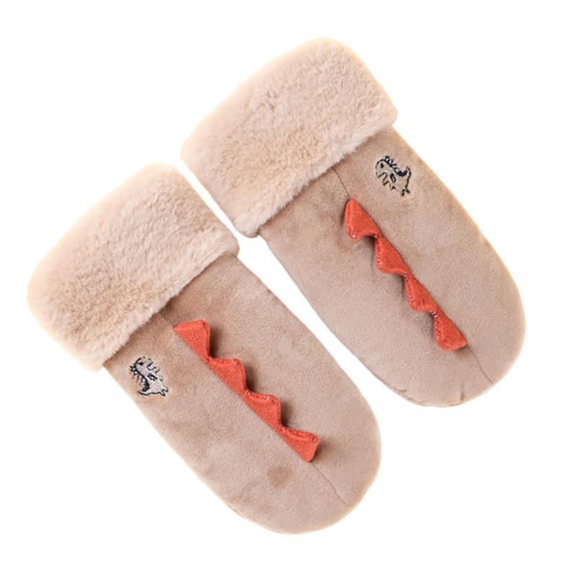 Children's Mittens Children Mitts Unisex Suede Sherpa Lined Dino Embroidery Gloves Little Boy Girl No Scratch Snow 3-5 Years Baby Accessory, White
Children's Mittens Children Mitts Unisex Suede Sherpa Lined Dino Embroidery Gloves Little Boy Girl No Scratch Snow 3-5 Years Baby Accessory, White